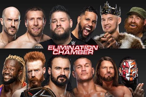 elimination chamber 2021 match card